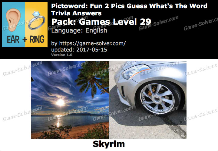 Pictoword Fun 2 Pics Games Level 29 Answers - Game Solver