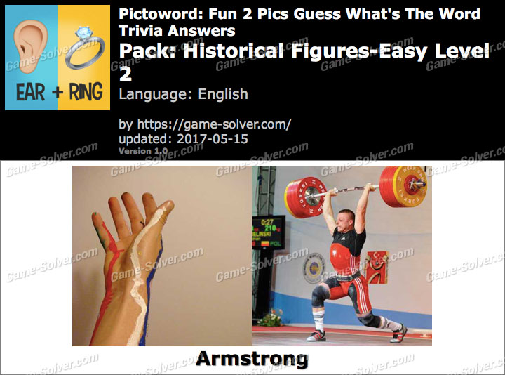 Pictoword Fun 2 Pics Historical Figures-Easy Level 2 Answers ...