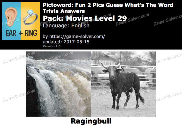 Pictoword Fun 2 Pics Movies Level 29 Answers - Game Solver