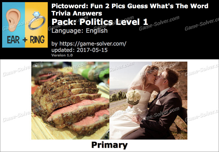 Pictoword Fun 2 Pics Politics Level 1 Answers - Game Solver Pictoword Fun 2 Pics Politics Level 1 Answers - Game Solver