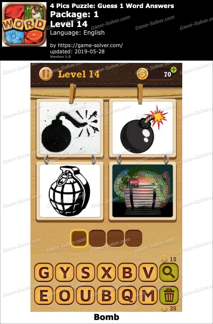 4 Pics Puzzle Guess 1 Word Package 1 Level 14 Answers • Game Solver