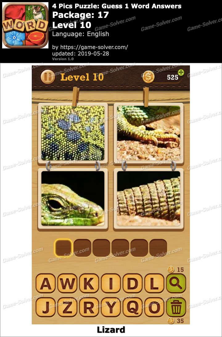 4 Pics Puzzle Guess 1 Word Package 17 Level 10 Answers • Game Solver
