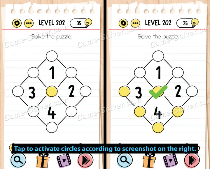 Brain Test Level 206 Answers • Game Solver