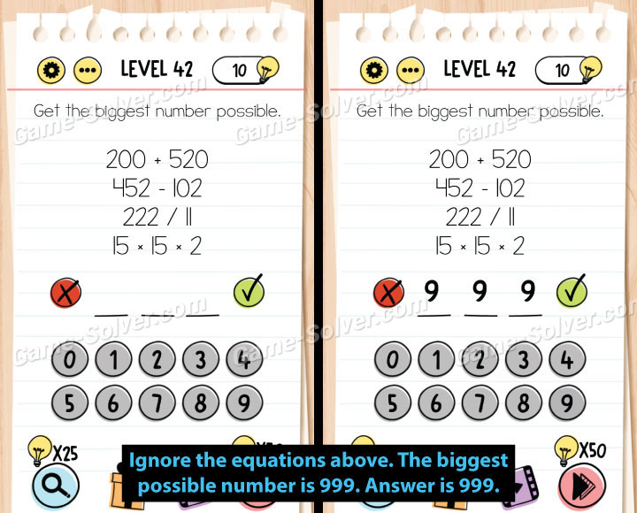 Brain Test 4 Level 43 Answers and Solutions