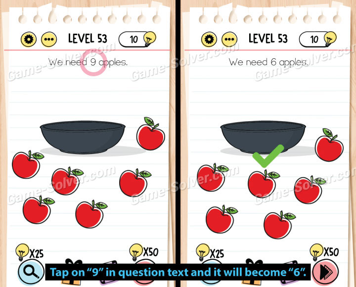 brain test 4 level 53 answers