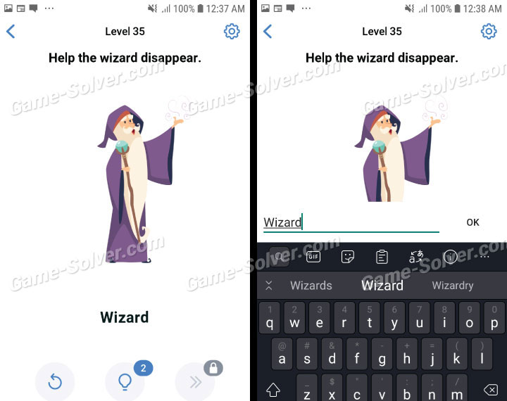 Easy Game Level 35 Help the wizard disappear • Game Solver